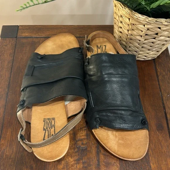 Miz Mooz Agnes Women’s slingback leather Sandal. Size 11 - Picture 2 of 10